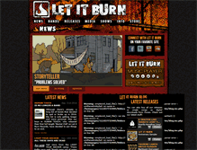 Tablet Screenshot of letitburnrecords.com